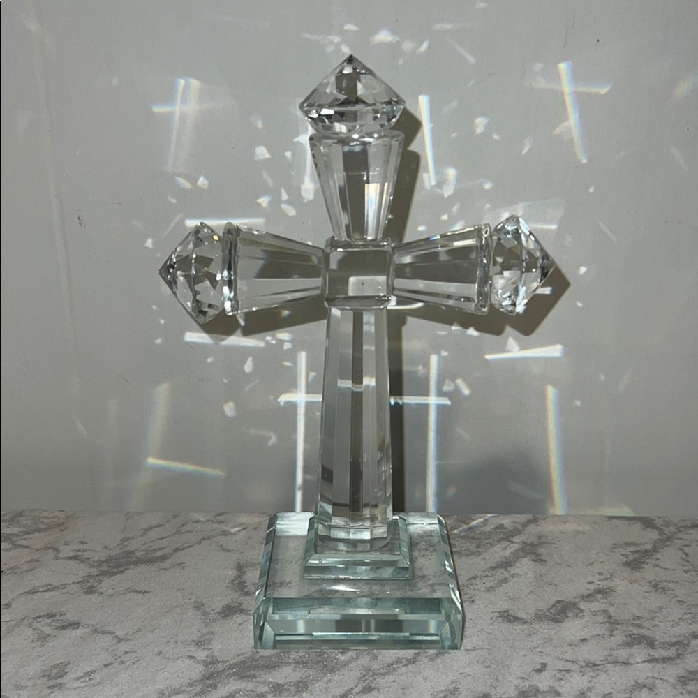 Standing Glass Cross